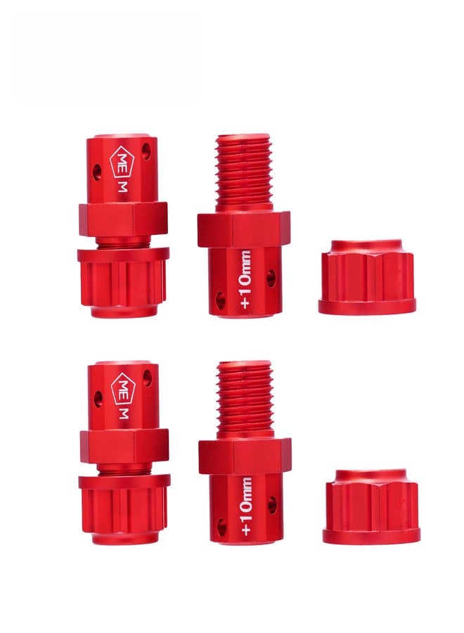 Mesimsple Alum +10mm Wide Wheel Hex Hub for Arrma 1/7 Mojave Infraction Felony Limitless Fireteam 1/8 Kraton Outcast 6S BLX & EXB Series Upgrade Parts Red - Image 1